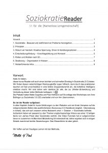 Soziokratie 3.0 Reader Deutsch