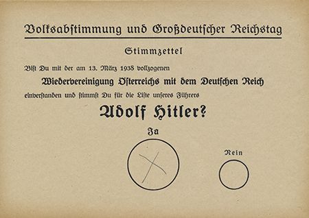 Wahlzettel Adolf Hittler